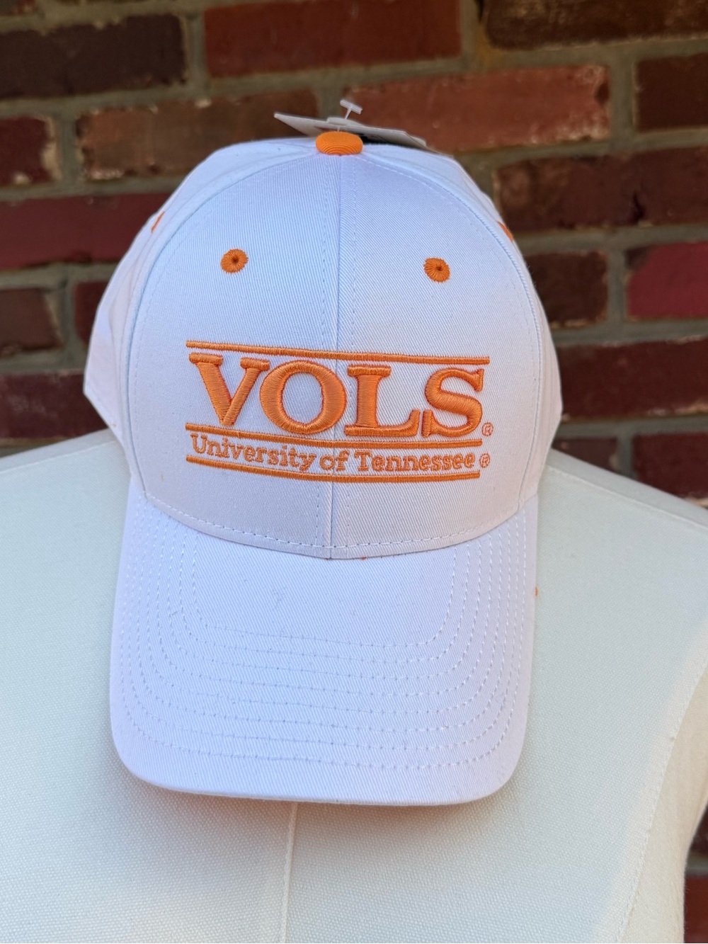 The Game White and Orange "VOLS" University of Tennessee Baseball Cap